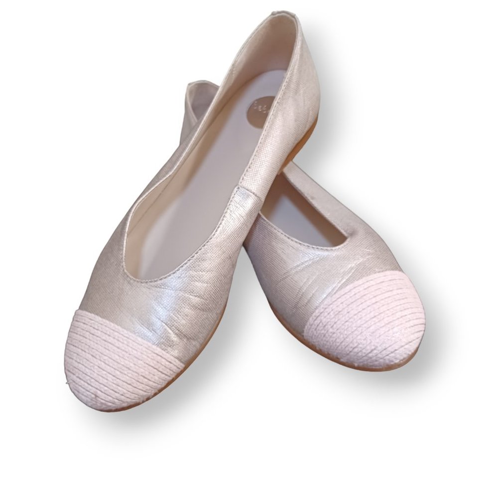Beberlis Textured Rose Colored Shimmer Flats Size US 6, EU 37